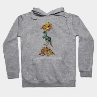 tribal dinosaurs Hoodie